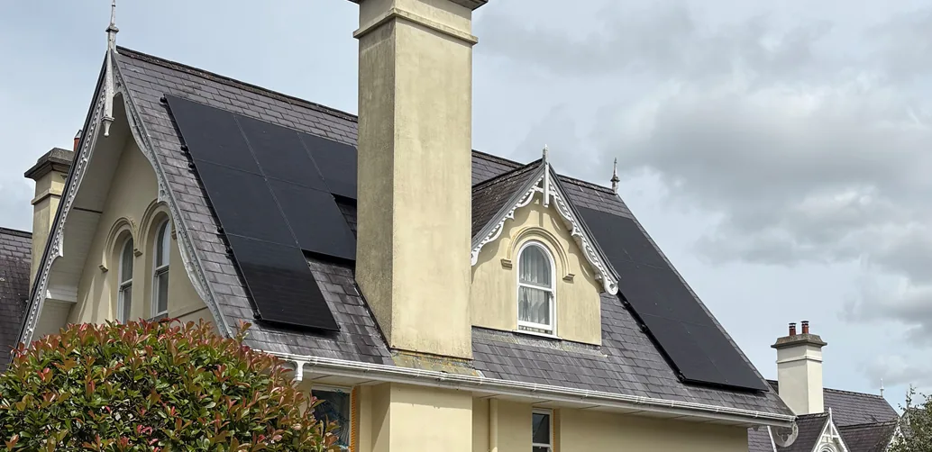 Solar panels installed on a period home in Cork